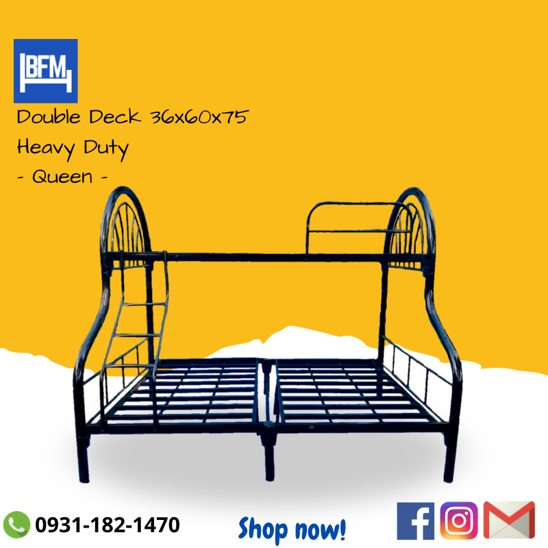Double Deck Queen Size Split Type Heavy Duty 36x60x75