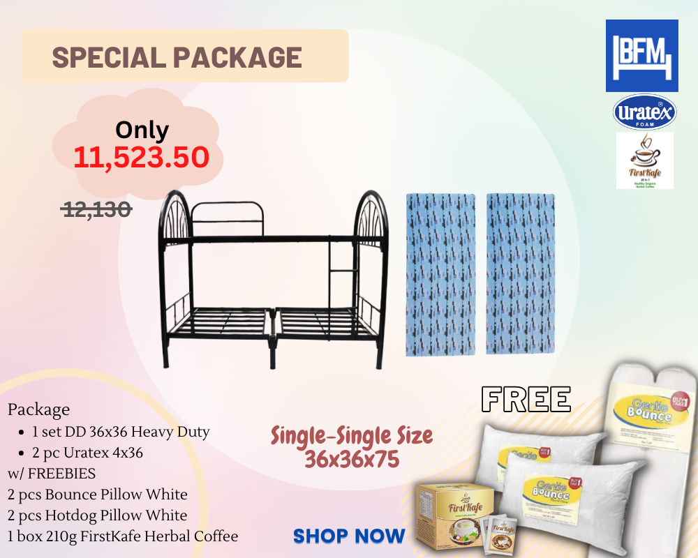 Special Package Double Deck Single Size Split Type 4x36x36x75