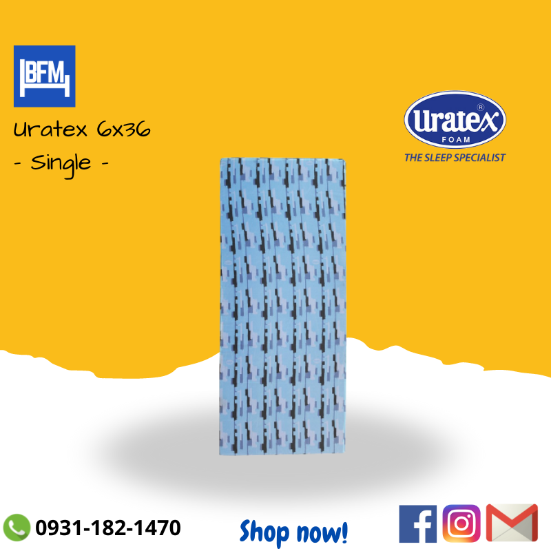 Uratex single bed store size price