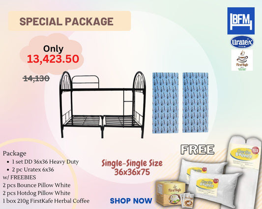 Special Package Double Deck Single Size Split Type 6x36x36x75