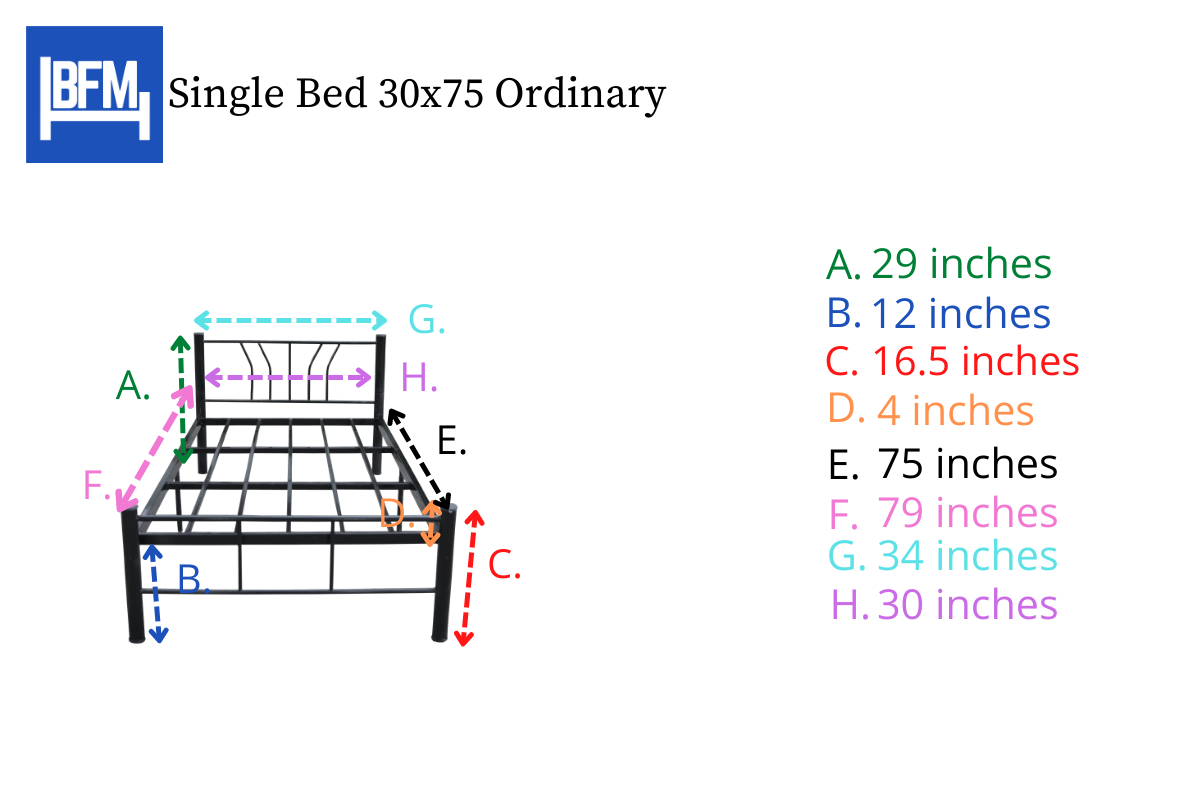 Single Deck Semi-Single Size Ordinary 30x75 Measurement