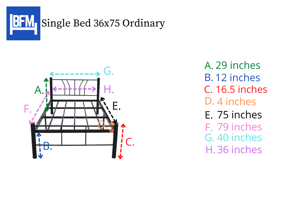 Single Deck Single Size Ordinary 36x75 Measurement