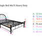 Single Deck Double Size Heavy Duty 48x75 Measurement