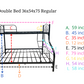 Double Deck Full Size Regular 36x54x75 Measurement